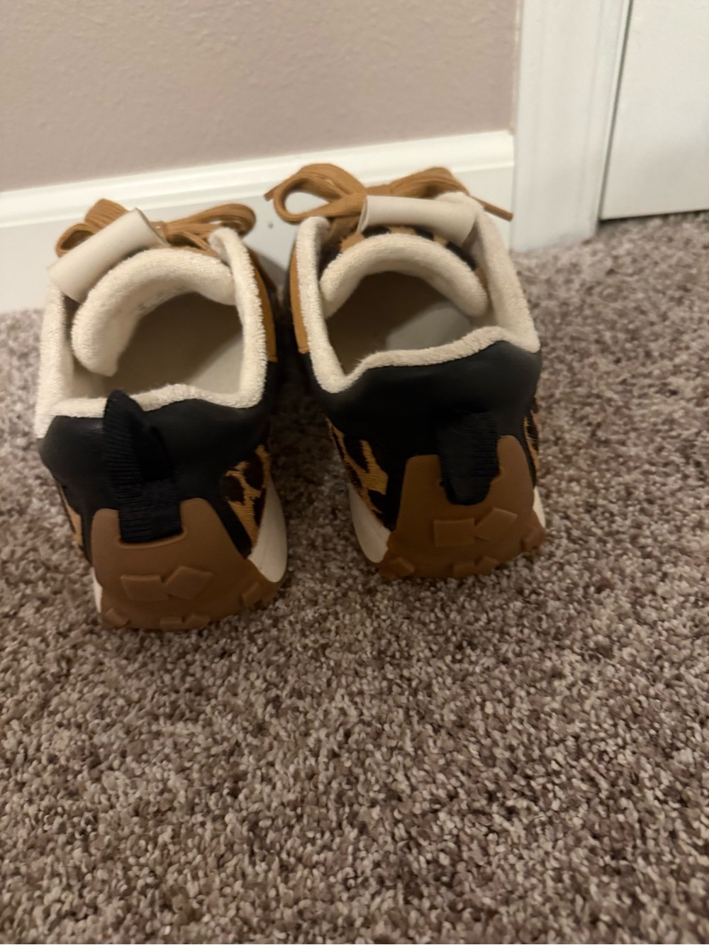 kate spade Leopard Print Sneakers in Tan and Black - Picture 4 of 5